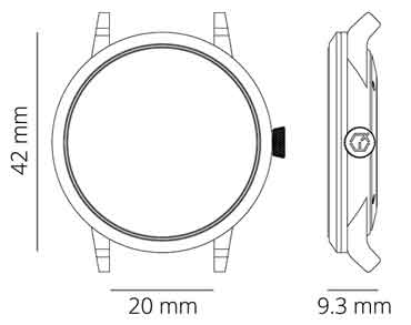 Pinor Noir 42mm 手錶規格